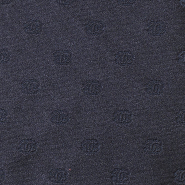 Silk Jacquard Man Tie - Navy