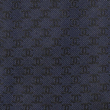 Silk Jacquard Man Tie - Navy/Blue