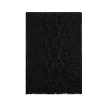 Cashmere/Silk Scarf - Black