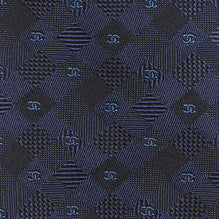 Silk Jacquard Man Tie - Dark Blue