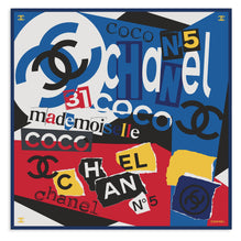 Silk Twill Square Scarf - Burg/Blue/Navy