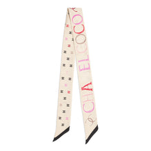 Silk Twill Slim Bandeau - Beige/Black