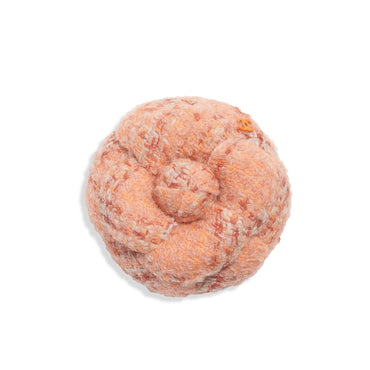 Fantasy Tweed Brooch - Ora/Drk Ora/Beige