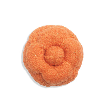 Fantasy Tweed Brooch - Orange/Golden