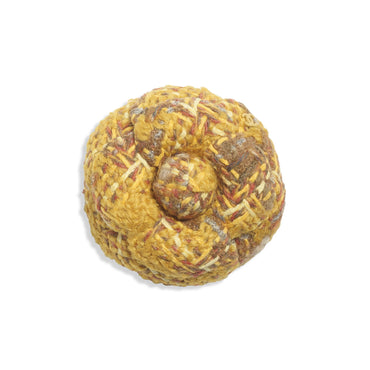 Fantasy Tweed Brooch - Yellow/Beige/Ecru