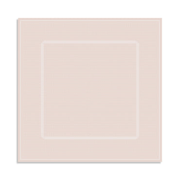Silk Twill Square Scarf - Light Pink/White