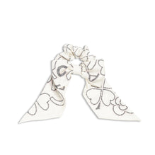Silk Twill Scrunchie - Ivory