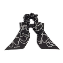 Silk Twill Scrunchie - Black