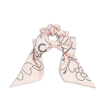 Silk Twill Scrunchie - Pink