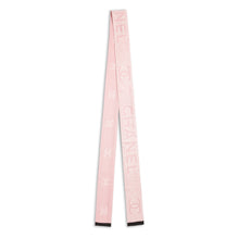 Silk Twill Slim Bandeau - Pink/Black