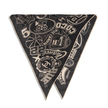 Cashmere Bandana - Black/Beige