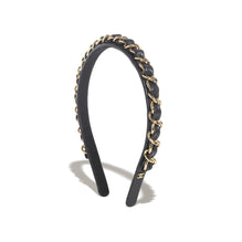 Lambskin/My Headband - Black/Golden