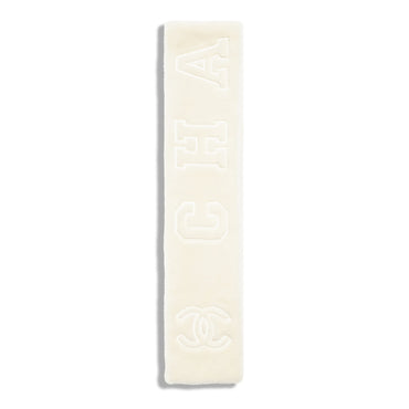 Lambskin/Cashmere Scarf - Ivory