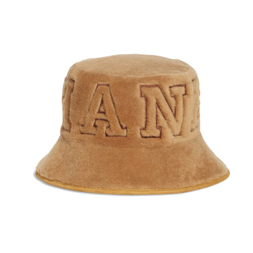 Lambskin Cloche Hat - Beige