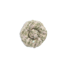 Fantasy Tweed Brooch - Green/Beige/Ecru