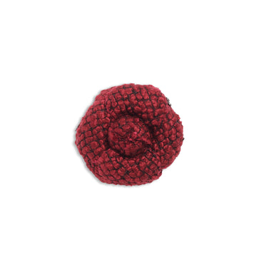 Fantasy Tweed Brooch - Red/Black