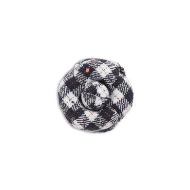 Fantasy Tweed Brooch - Navy/Whi/Ora/Pink