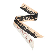 Silk Twill Slim Bandeau - Lt Ora/Black/Ecru