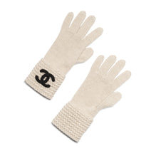 Cashmere/Polyamide/Elast Gloves - Beige/Black