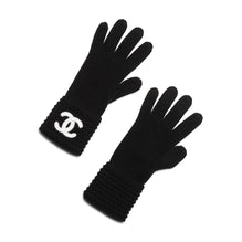 Cashmere/Polyamide/Elast Gloves - Black/White