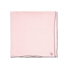 Silk Muslin Square Scarf - Pink/Black
