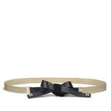 Lamb/Sue Goat/Met/Strass Chain Belt - Black/Golden/Crys