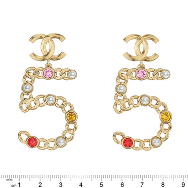 Love In Rio Golden Pendant Earrings