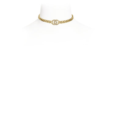 Elegant Rebellion Golden Choker Necklace