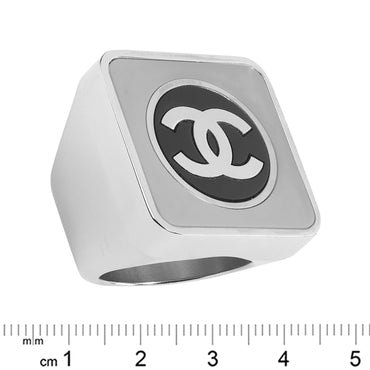 Race Track Golden Jewel Ring