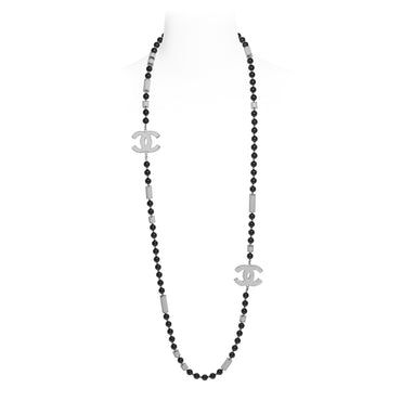 Race Track Golden Long Necklace