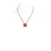 Race Track Golden Pendant Necklace