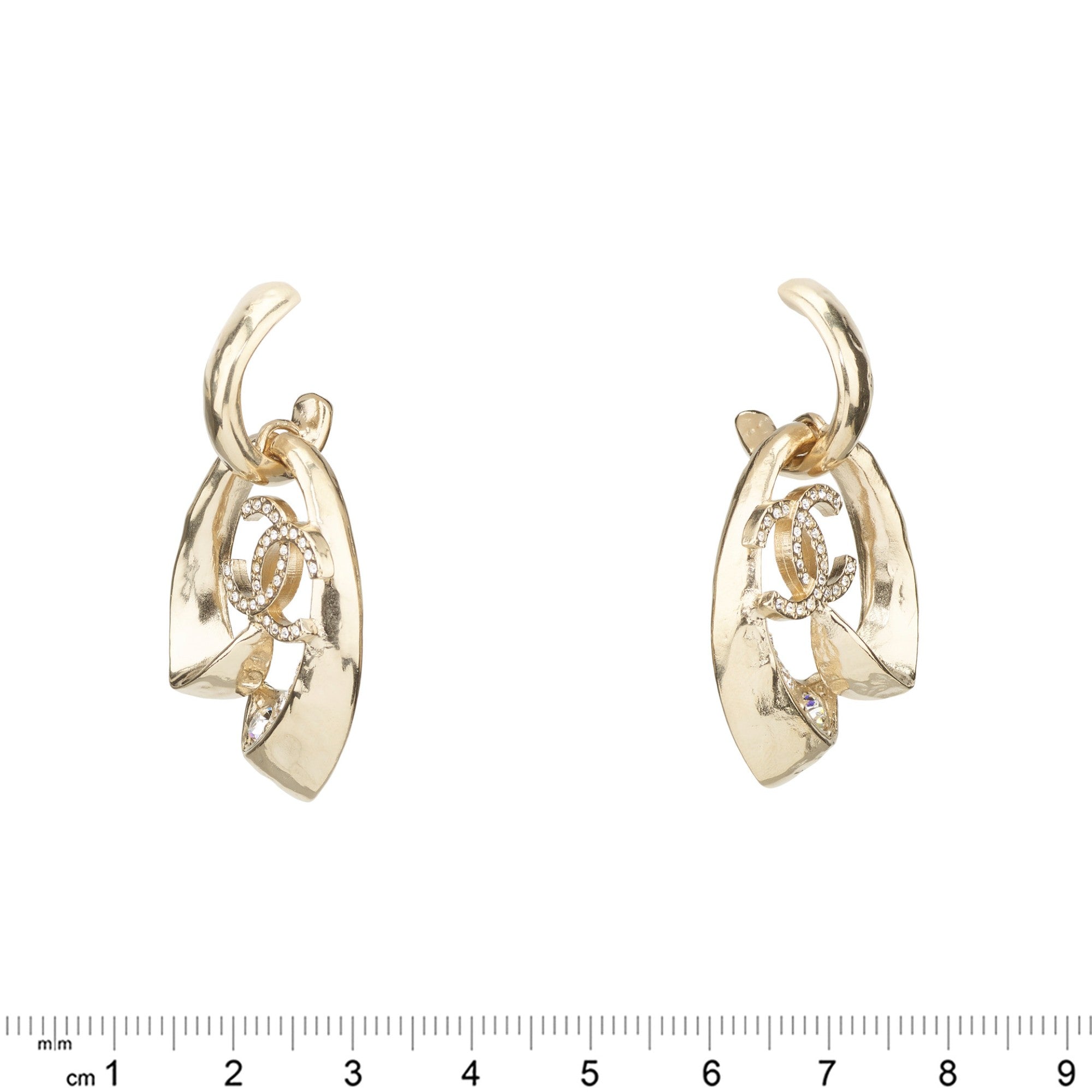 Indie Film Golden Pendant Earrings