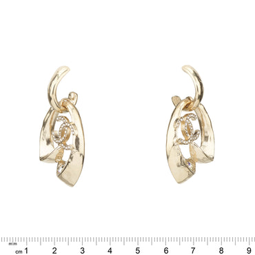 Indie Film Golden Pendant Earrings