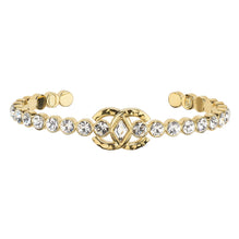 Queen Of Hearts Golden Cuff Bracelet