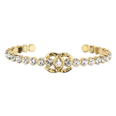 Queen Of Hearts Golden Cuff Bracelet
