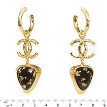 Sunrise & Nightfall Golden Pendant Earrings