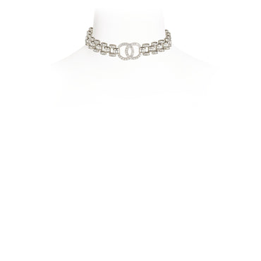 Regal Nights Silvery Choker Necklace