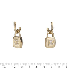 CC Secret Golden Pendant Earrings