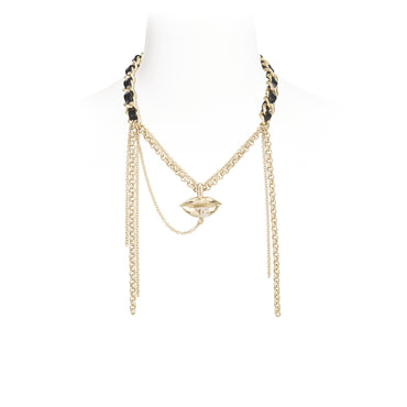 Read My Lips Golden Other Necklace