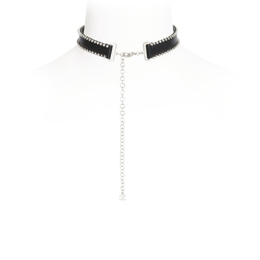 Razzle Dazzle Silvery Choker Necklace