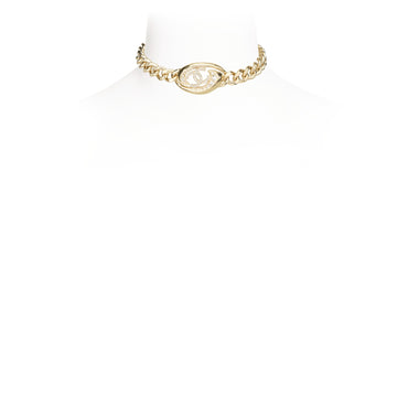 Indie Film Golden Choker Necklace