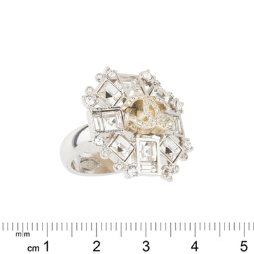 Gabrielle'S Strass Silvery Jewel Ring