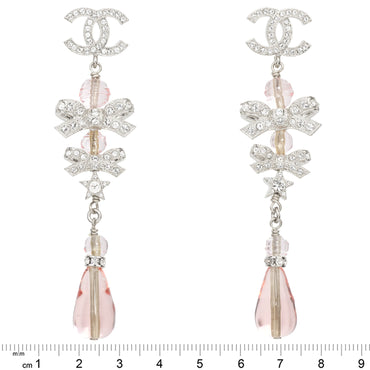 Decadent Darling Silvery Pendant Earrings