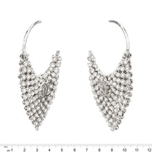Strength In Strass Silvery Hoops