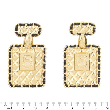 Mini Emblems Golden Pendant Earrings
