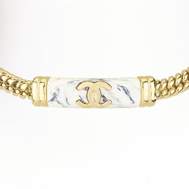 Marble & Stone Golden Choker Necklace
