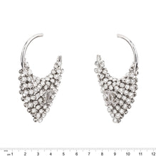 Strength In Strass Silvery Hoops