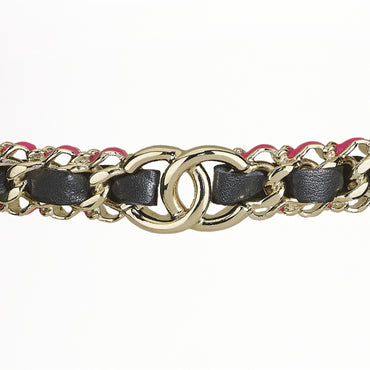 Packed With Pink Golden Choker Necklace