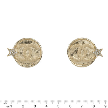 Interstellar Icon Golden Stud Earrings