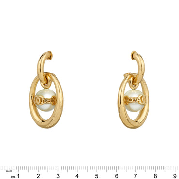 Pearl-A-Porter Golden Pendant Earrings